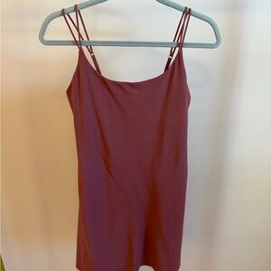 Abercrombie and Fitch Burgundy Spaghetti Strap Athletic Dress